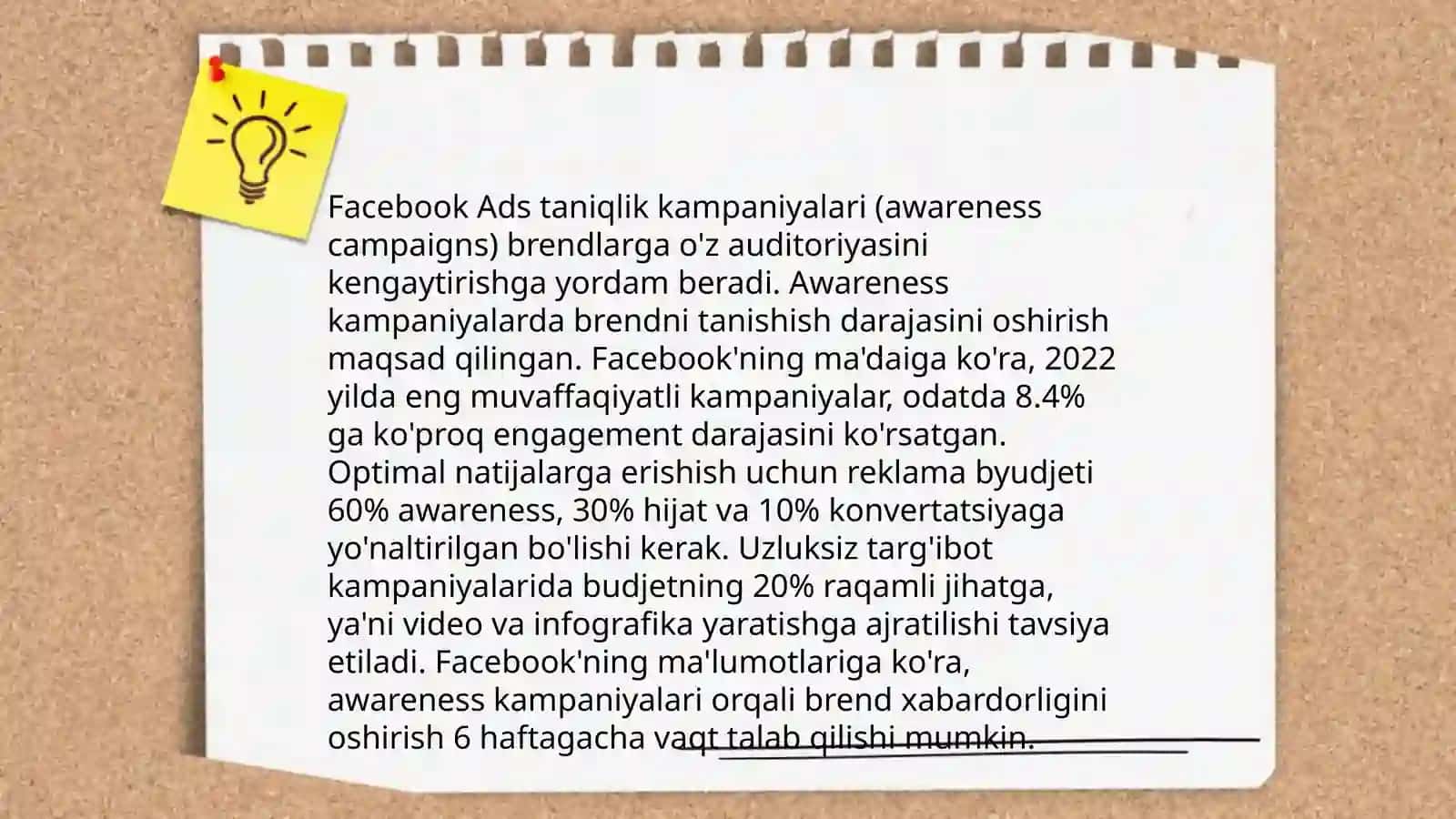 Facebook marketingining asosiy xususiyatlari 4