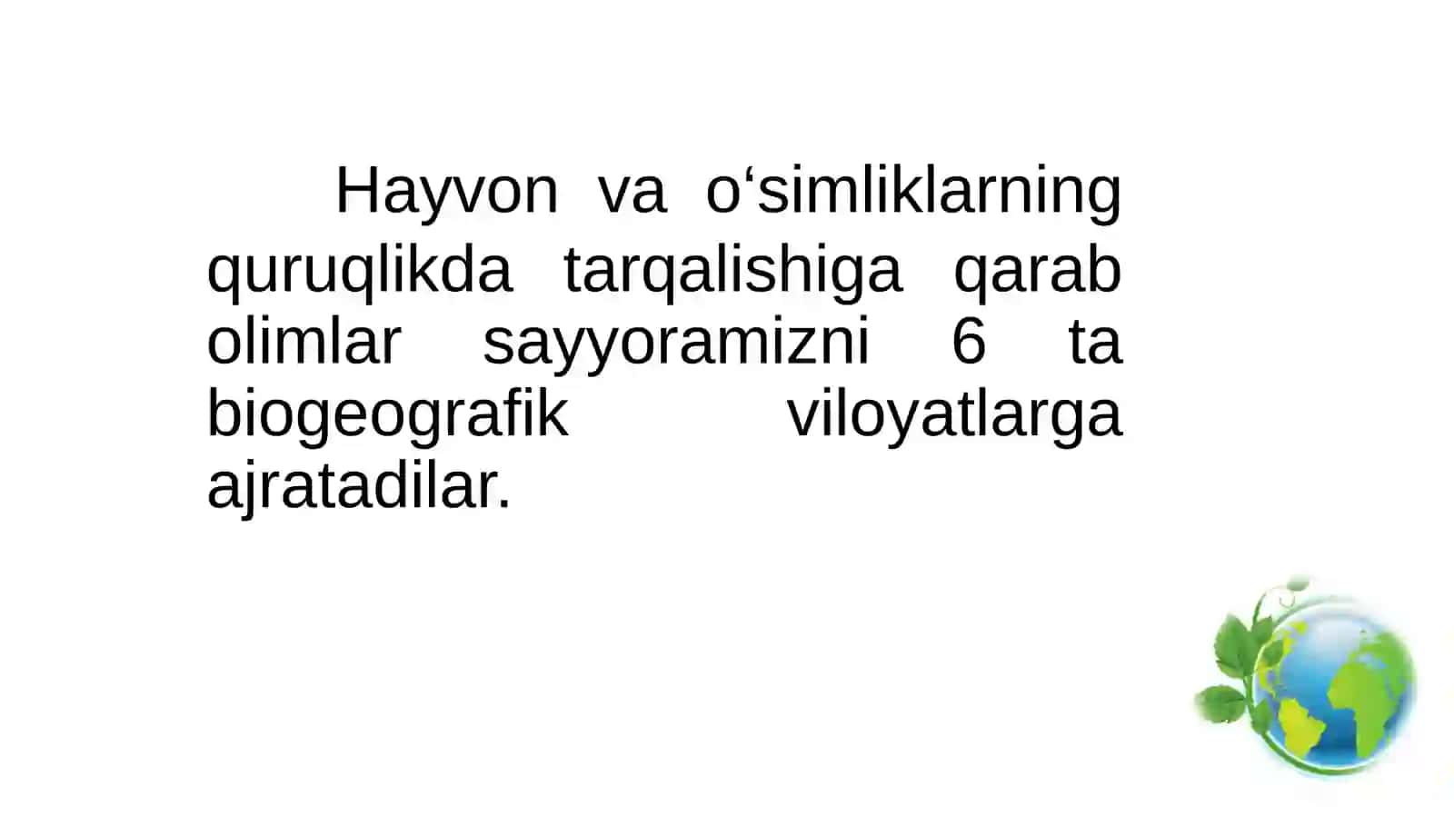 EVOLUTSIYANI ISBOTLASHDA BIOGEOGRAFIYA FANI DALILLARI 4