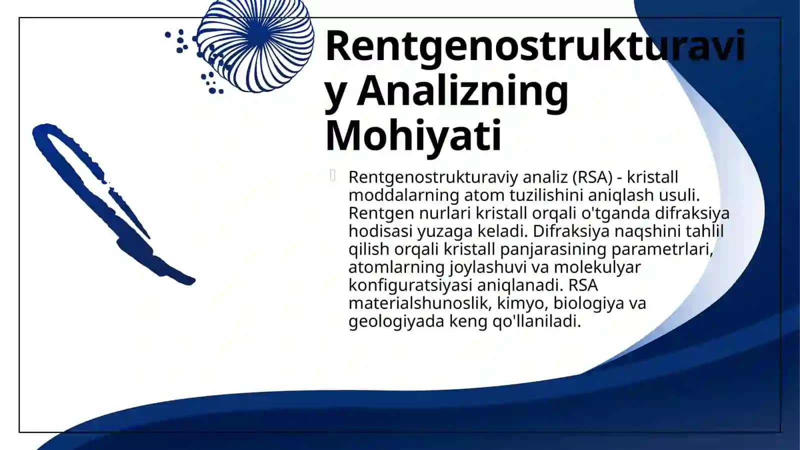 Rentgenostrukturaviy analiz 4