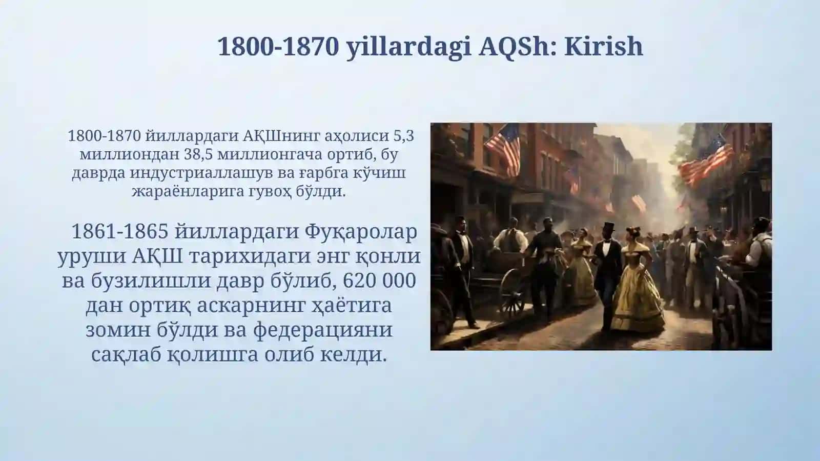 AQSH 1800-1870yillarda 4