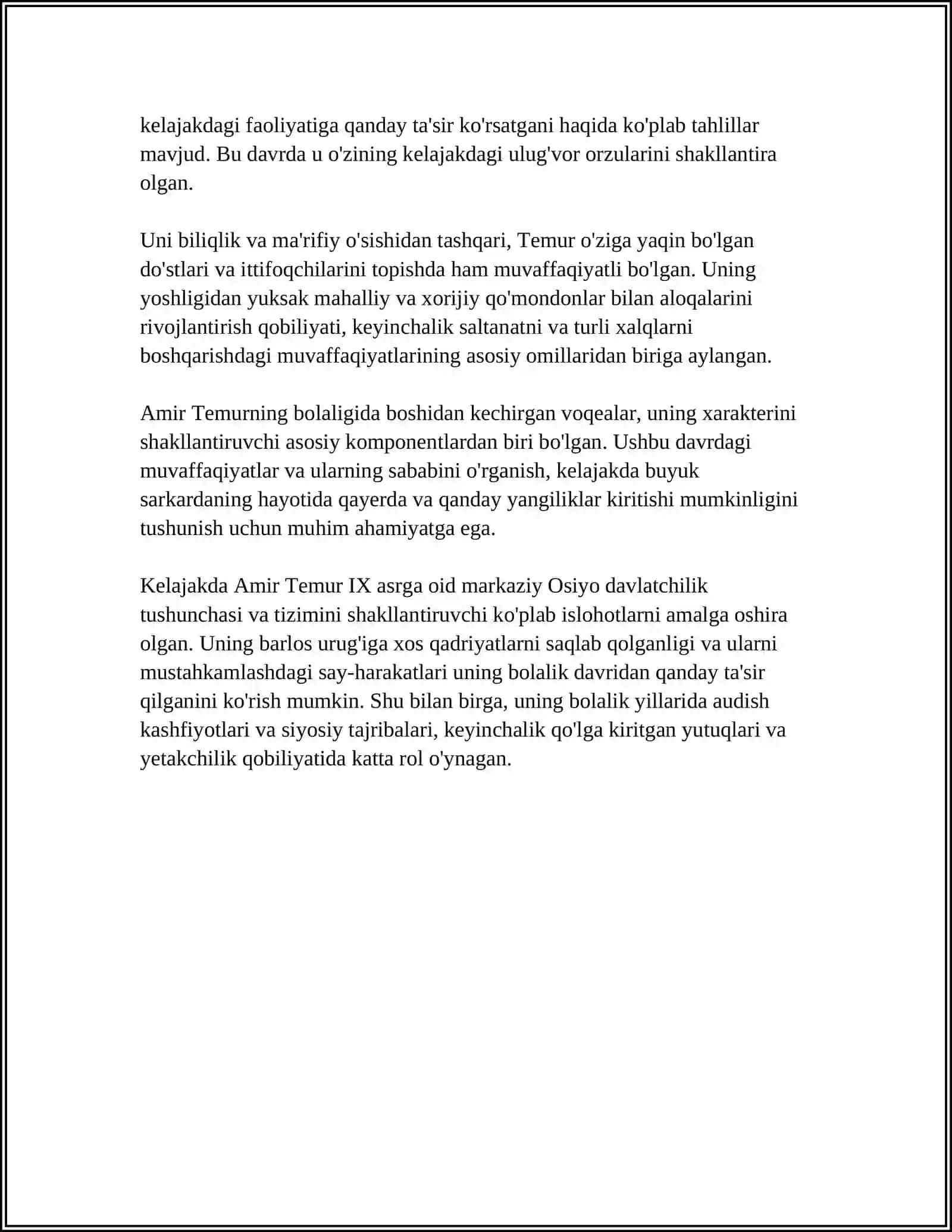 AMIR TEMUR BUYUK DAVLAT ARBOBI 4