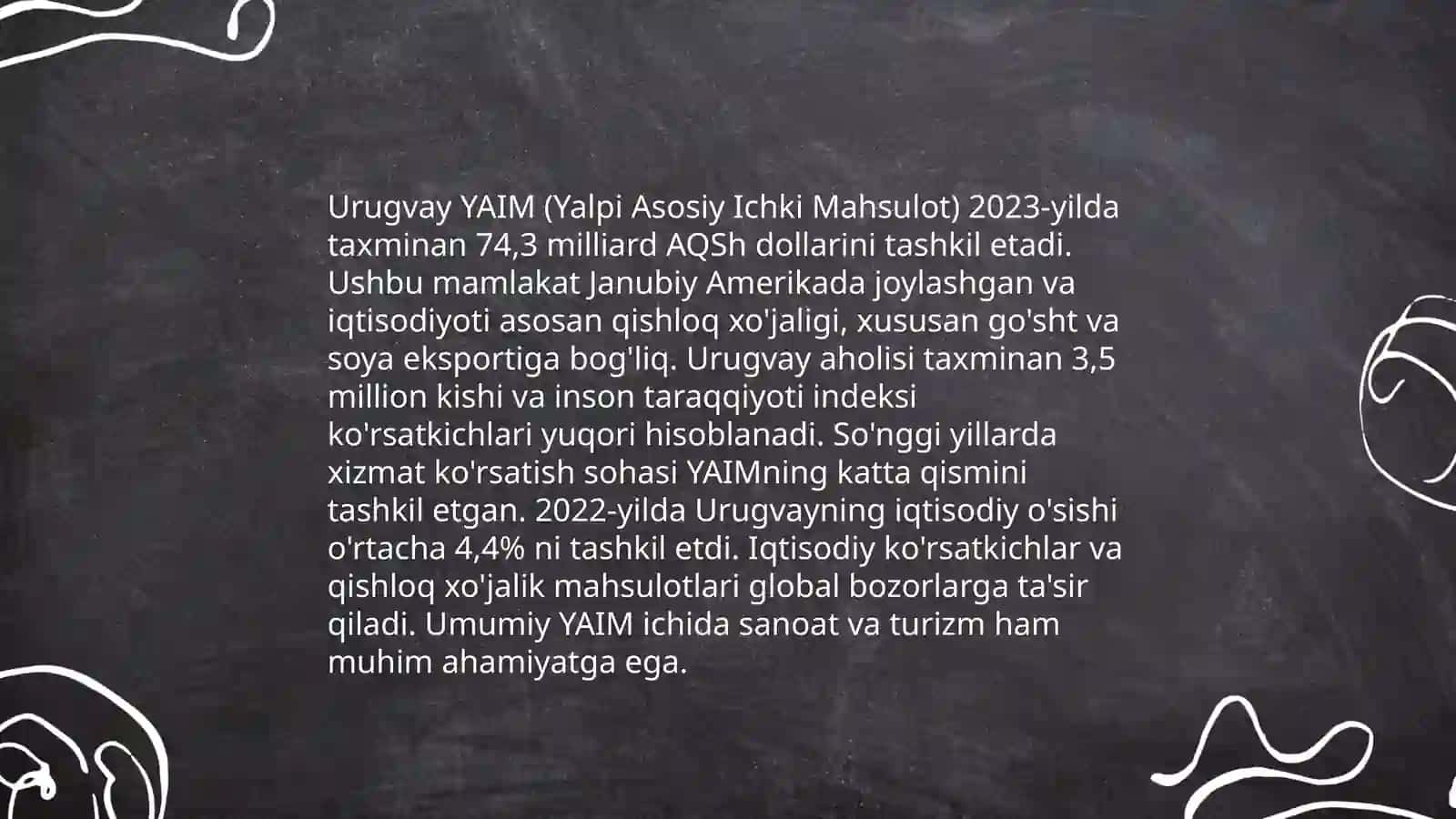 Turkiya va Urugvay iqtisodiyoti 4