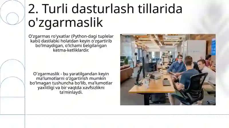 O'zgarmaslik: Asosiy Tushuncha 4