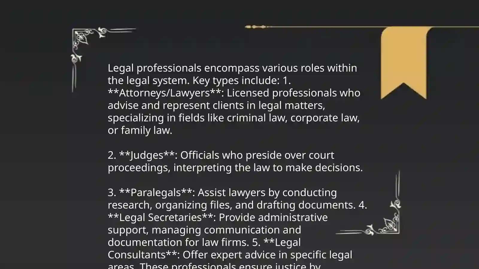 Legal professions 4