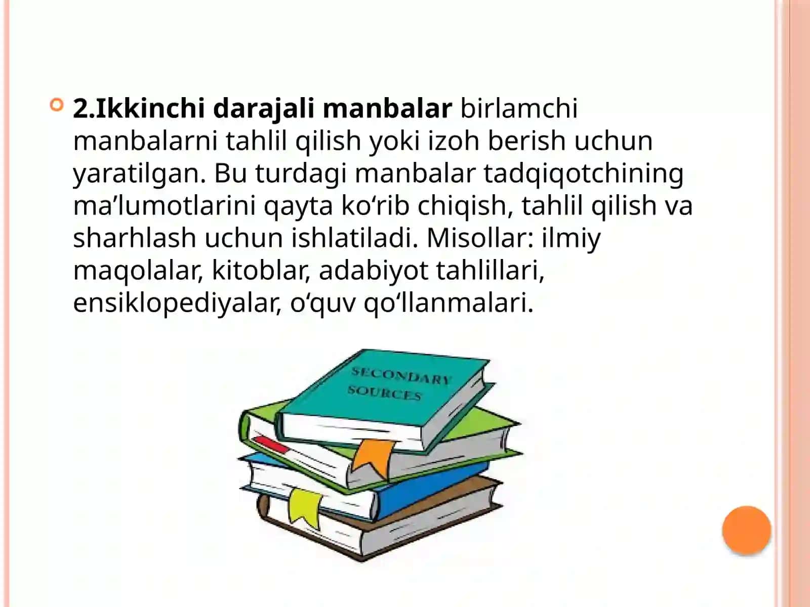 Manbalar va adabiyotlar bilan ishlash 4