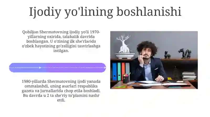 Qobiljon Shermatov hayoti va ijodi 4