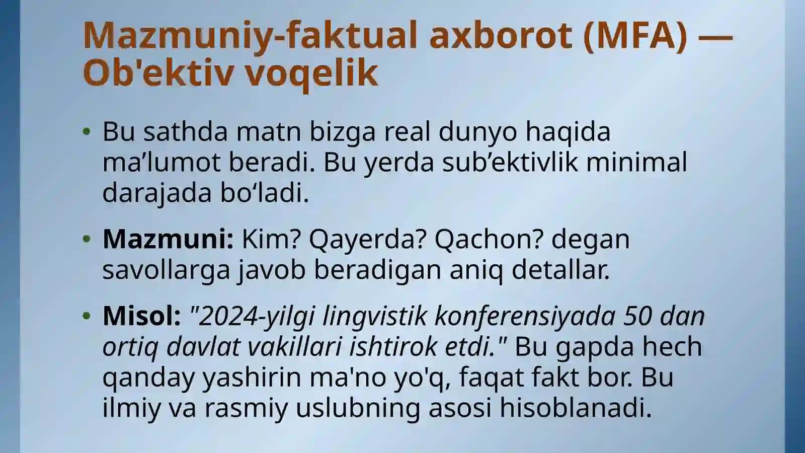 Informativlik kategoriyasi va uning turlari 4