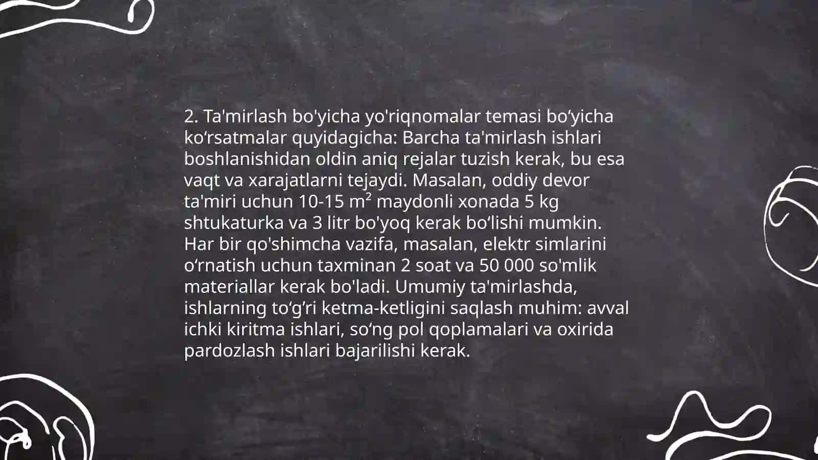 Texnik xizmat ko'rsatish standartlari 4