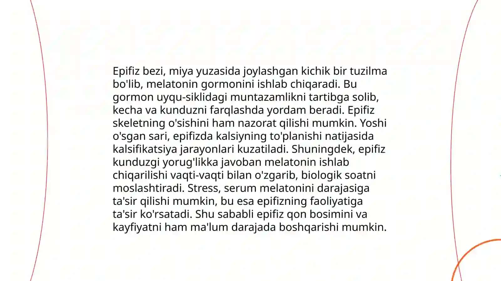 Ichki sekretsiya bezlarini tekshirish usullari. Epifiz 4