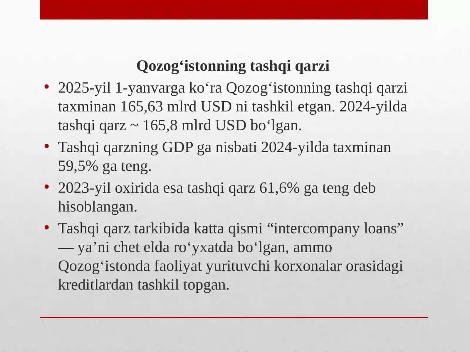 Qozog'iston iqtisodiyoti 4