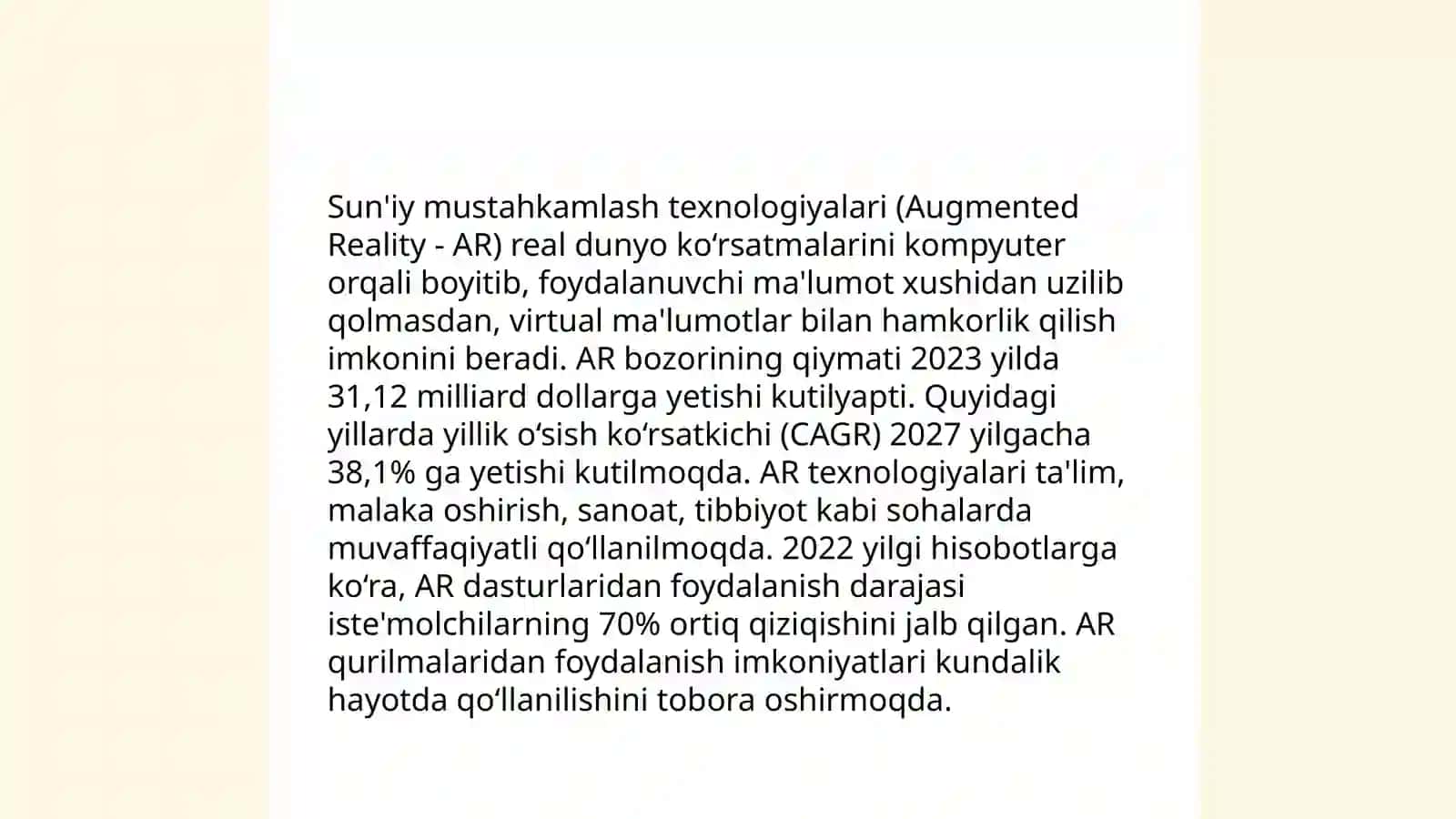 Suniy mustahkamlash usullari 4