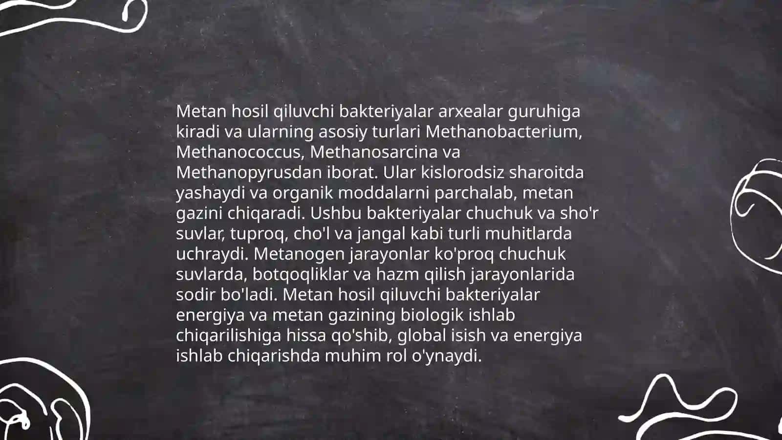 Biogaz olishda metan xosil qiluvchi bakteriyalarning rivojlanish omillari va ish faoliyati asoslari 4