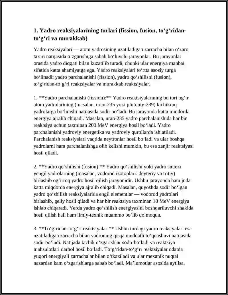 Yadro reaksiyasi 4