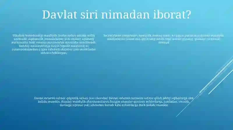 Davlat Sirlarni Oshkor Qilish 4