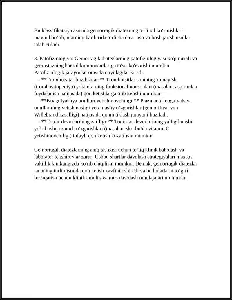 GEMORRAGIK DIATEZLARING PATAFIZIOLOGIYASI 4