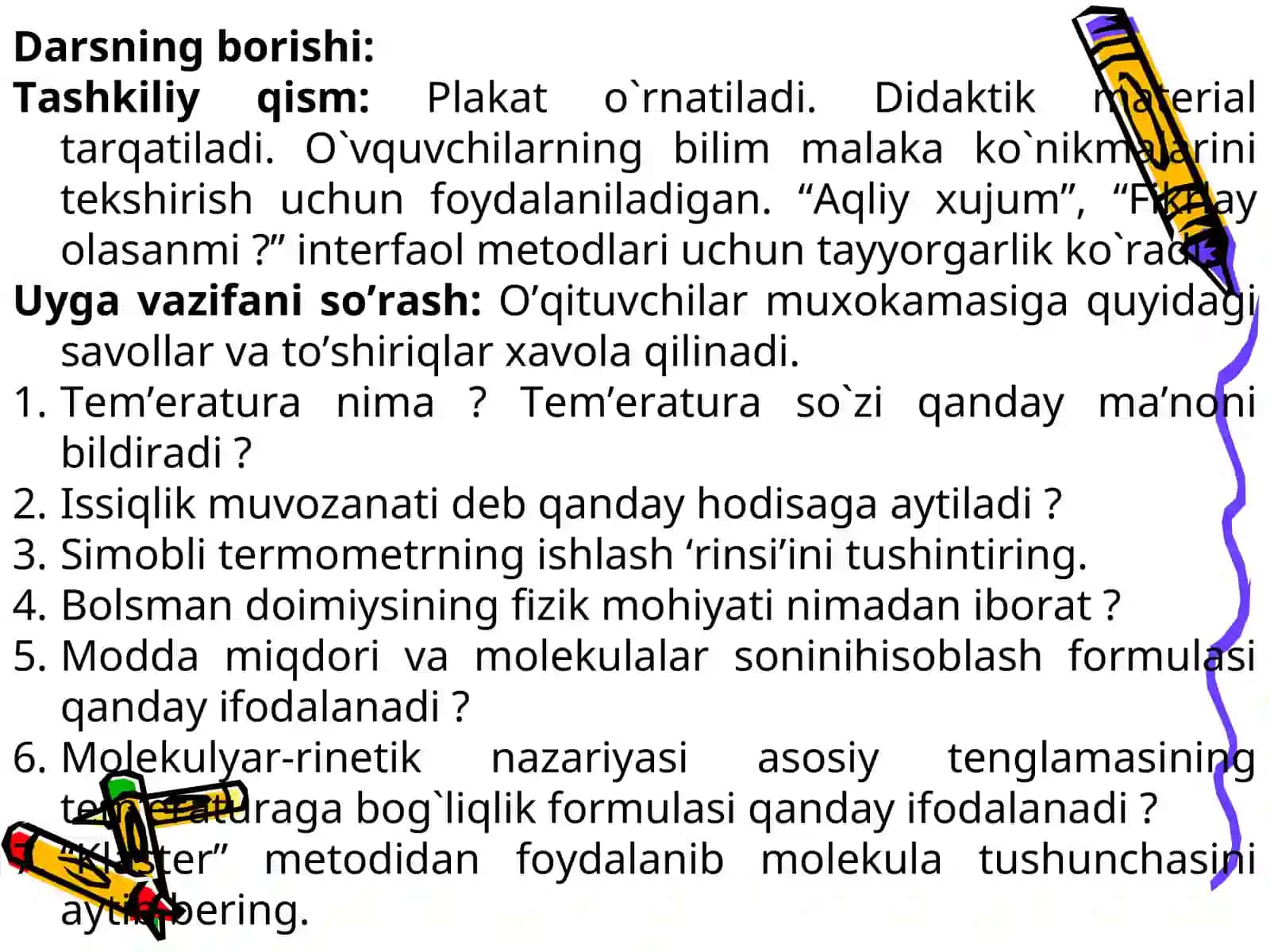 Gaz molekulalarining harakat tezligi 4