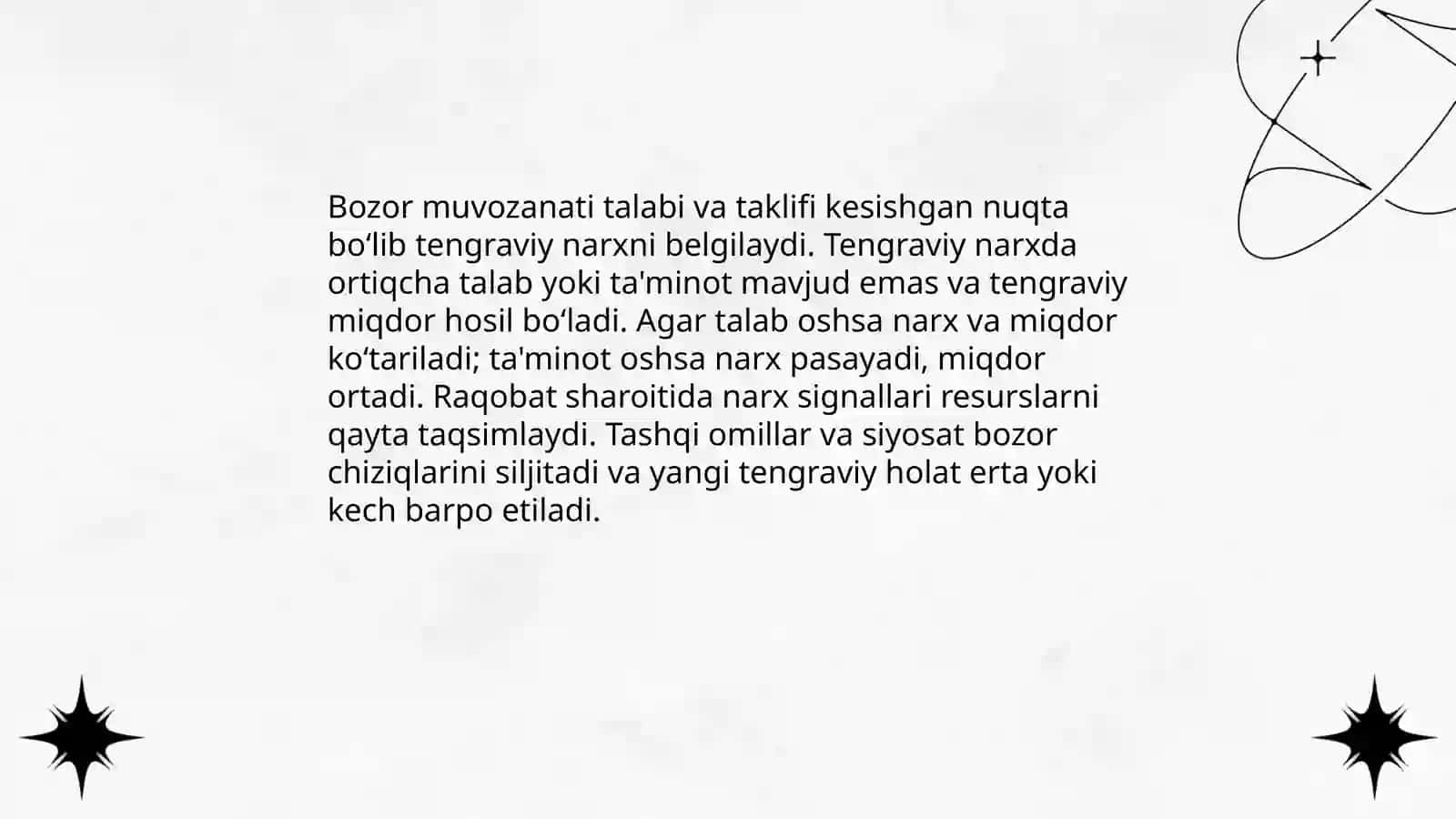 Raqobat va narxning shakllanishi 4