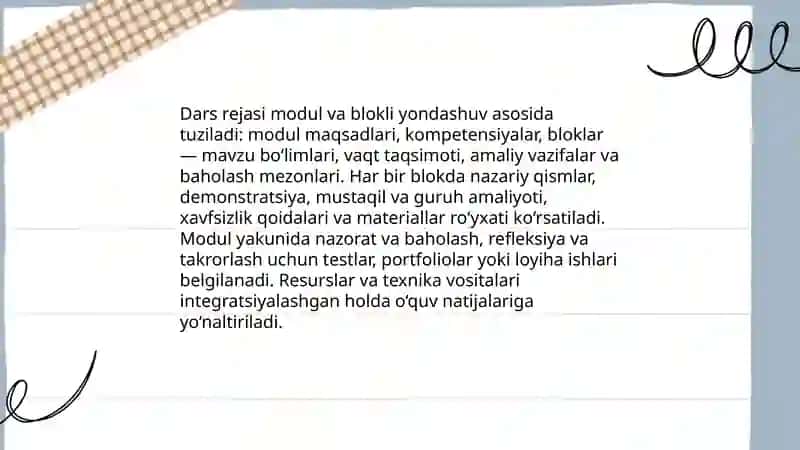 Texnalogiya darslarida amaliy ish turlari va mazmuni 4
