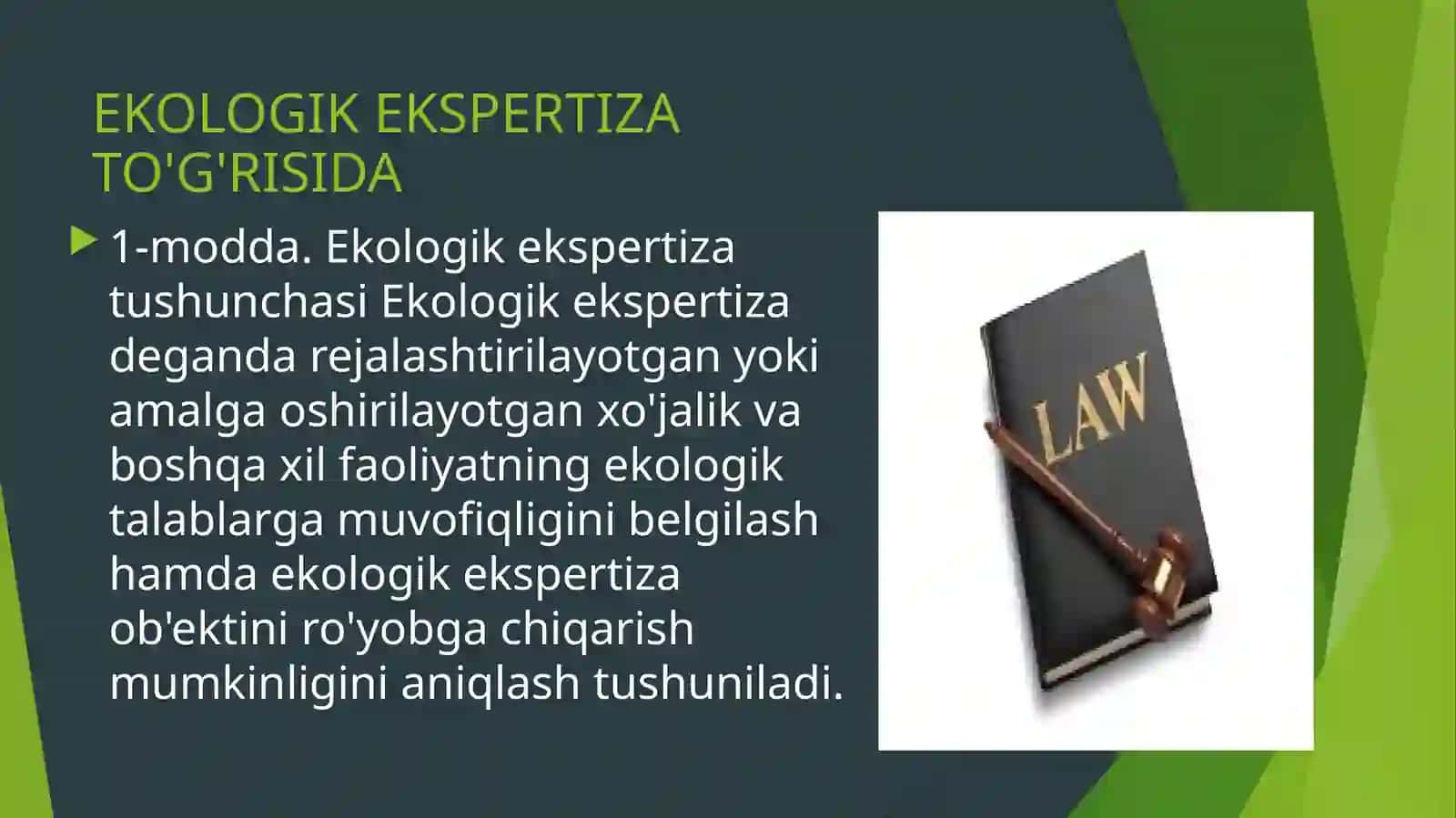 Ekologik ekspertiza to'g'risida qonun 4