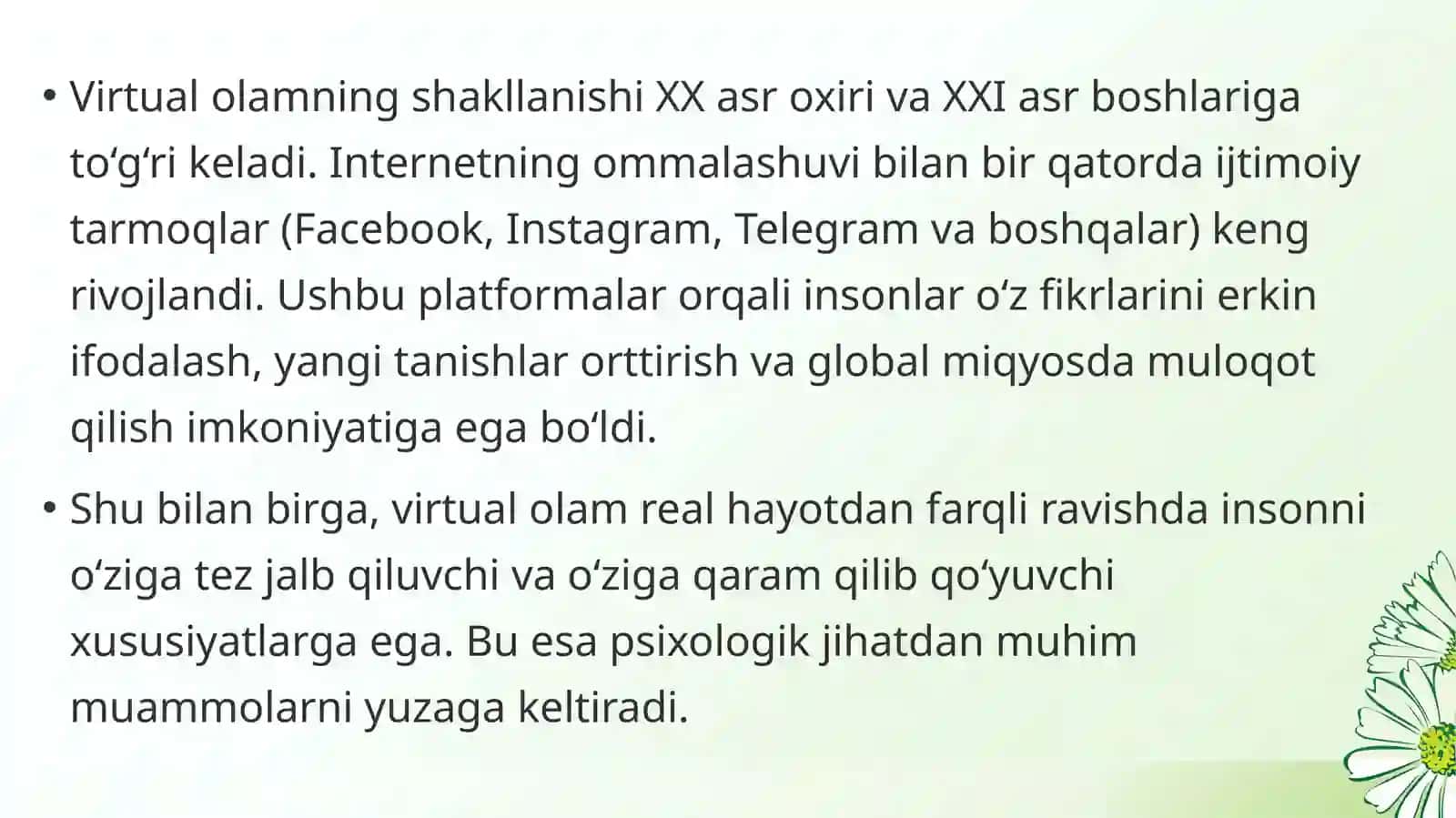 Virtual olamga qaramlik va uning psixologik oqibatlari 4
