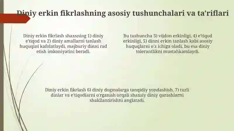 Diniy Erkin Fikrlash 4