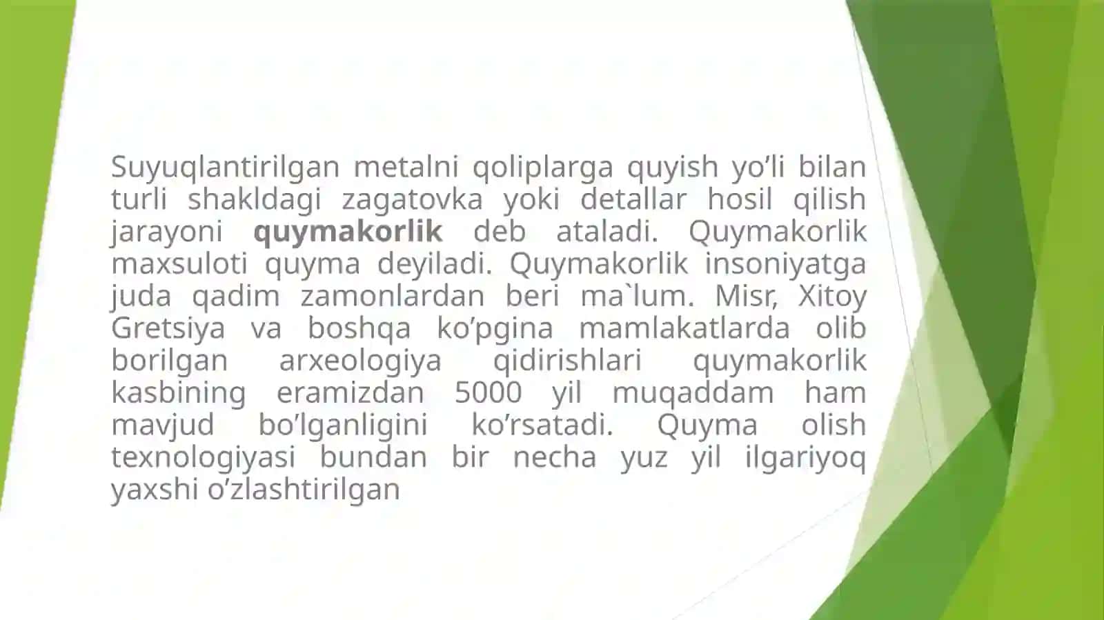 Materialshunoslik fanidan taʼlim sifati 4