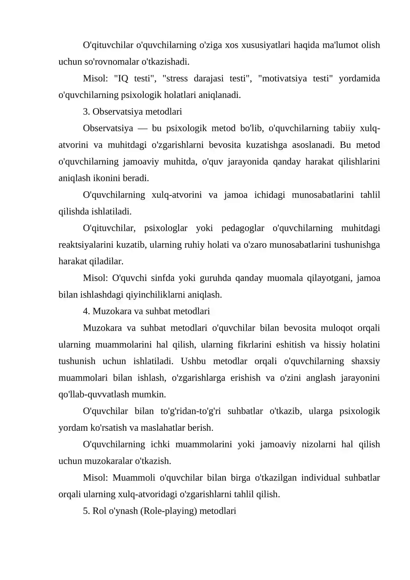 Ijtimoiy pedagogik faoliyatda psixologik metodlar 4