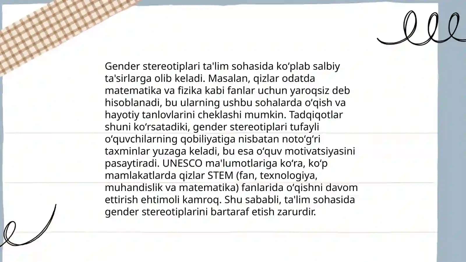 Turli millatlarga xos gender streotiplari 4