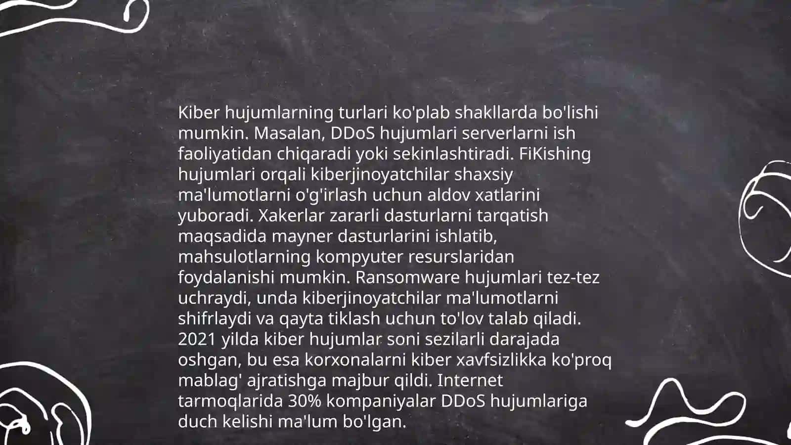 Kiberxavsizlik kiber hujumlar va kibermetika 4