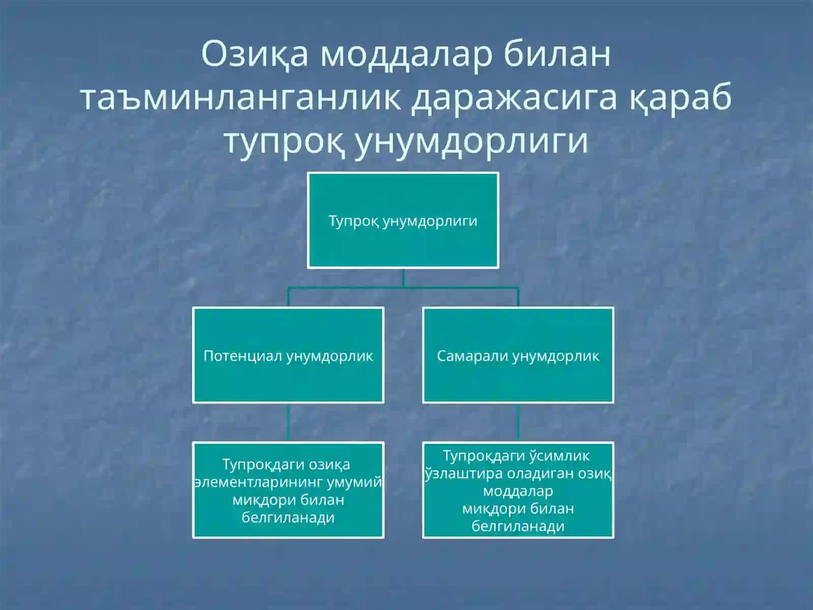 Тупроқ Унумдорлиги ва Маданийлиги 4