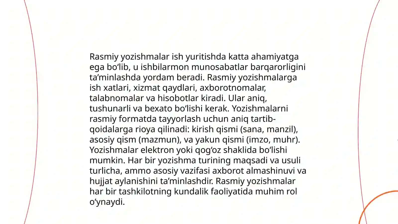 Ish yuritish tili asoslari 4