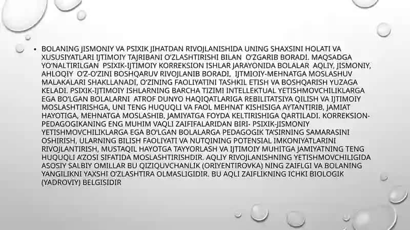 Aqli zaif bolalar nutqi rivojlanishining oʻziga xos xususiyatlari 4