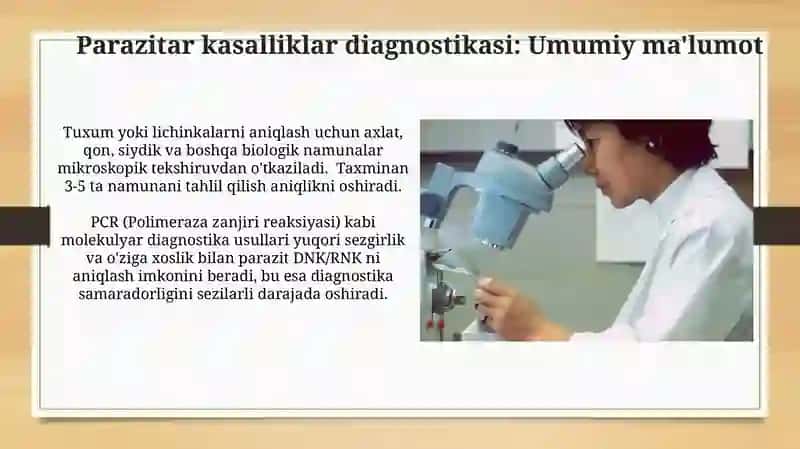 Parazitar kasalliklarning diognostika usullari 4