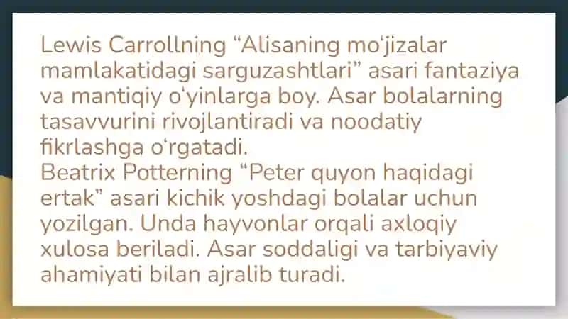 Angliya bolalar adabiyoti 4