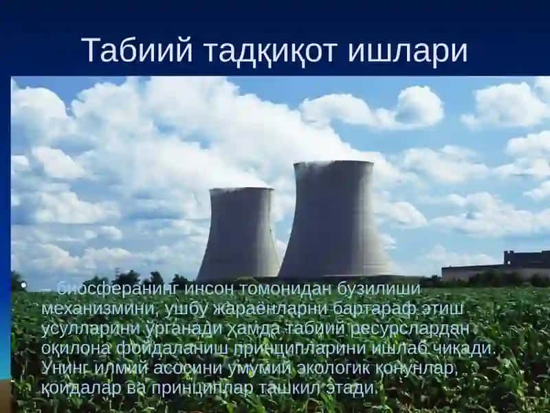Табиий Экологик тадқиқот ишларининг асосий боскичлари 4