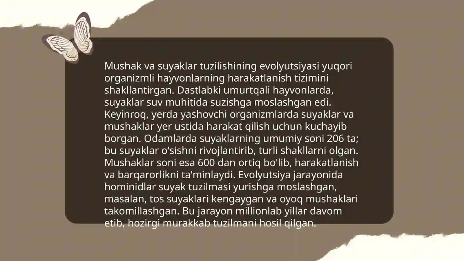 Tayanch-harakatlar tizimining ontofilogenezi 4