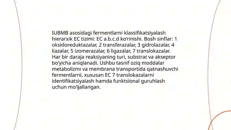 Fermentlarning nomenklaturasi 4