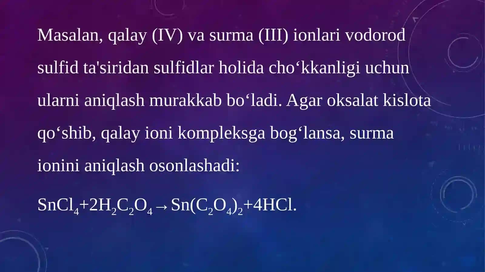 AJRATISH VA KONSENTRLASH USULLARINING ANALIZDA ISHLATILISHI. XROMOTOGRAFIYA REJA 4