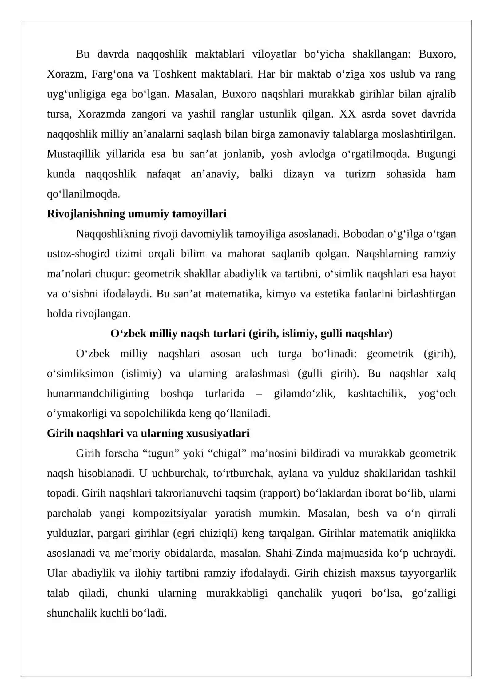 Mustaqillik yillarida naqqoshlik san’ati 4