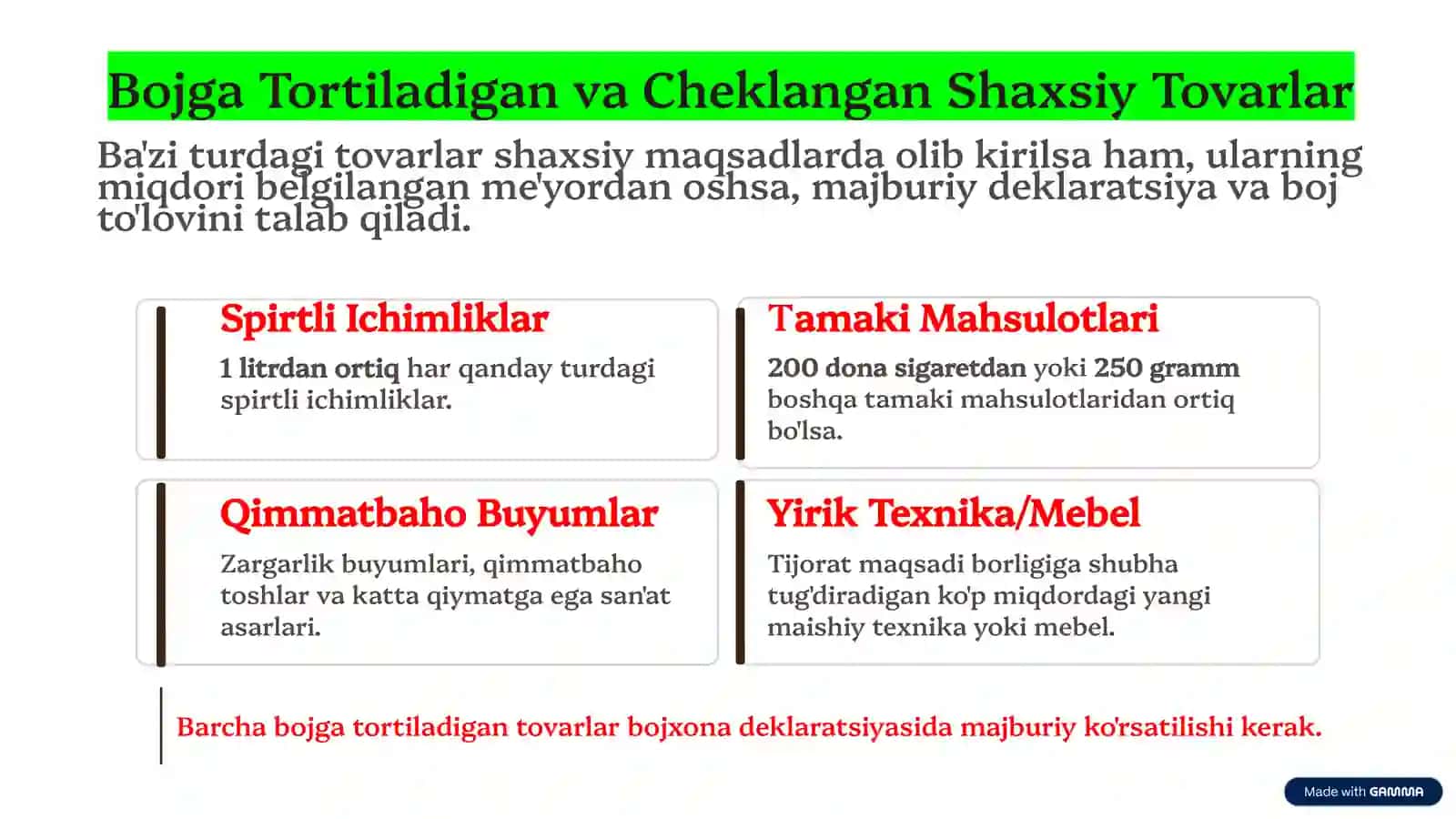Asosiy Qoidalar va Tartib 4