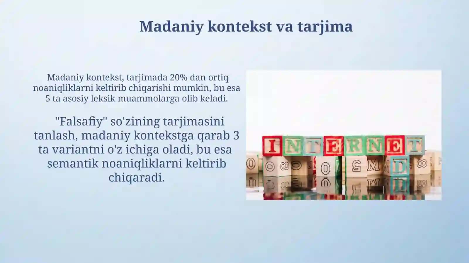 Tarjimaning leksikologik masalalari 4