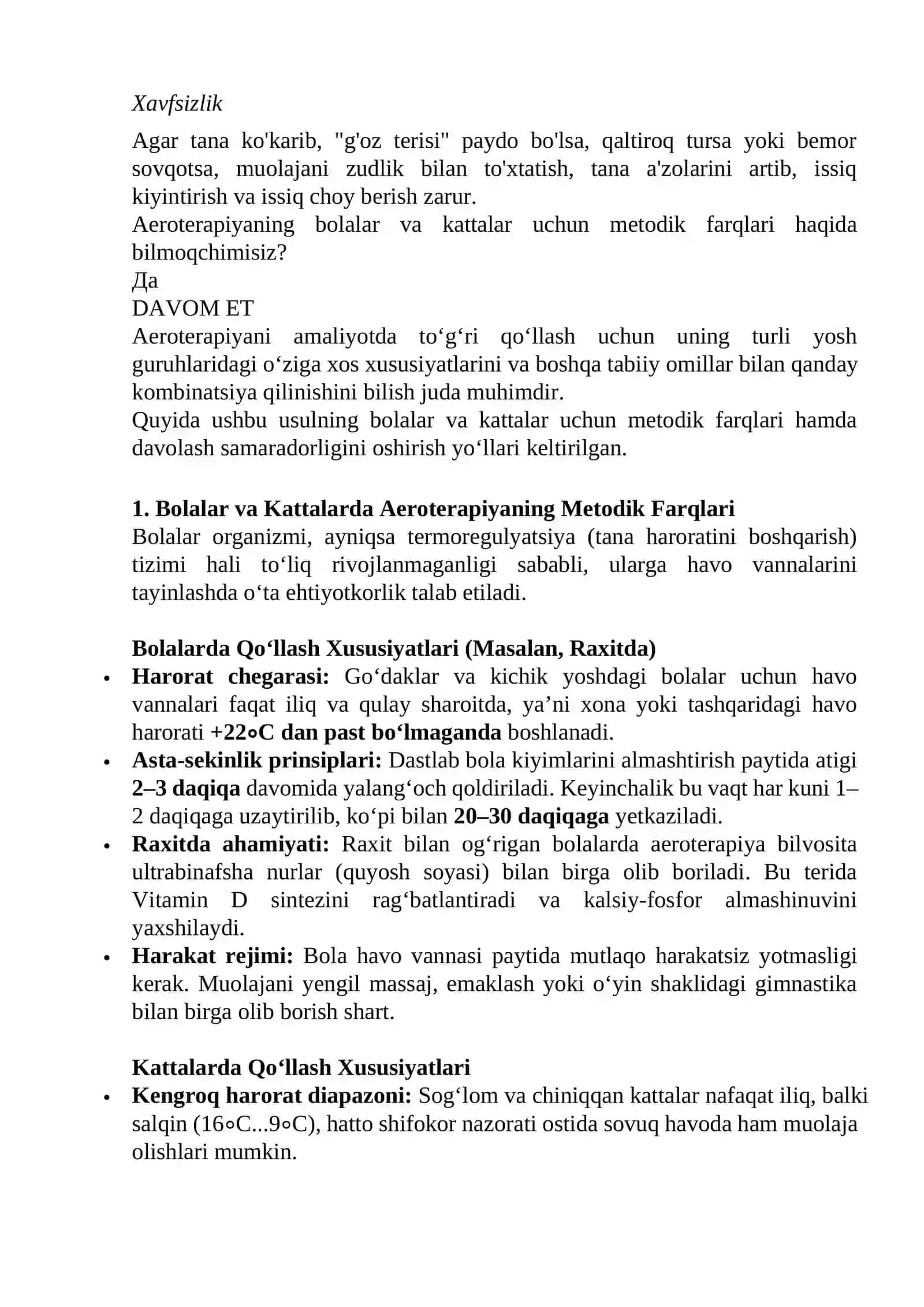 AEROTERAPIYA – HAVO BILAN DAVOLASH 4