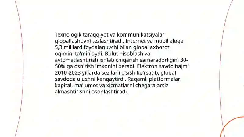 Jahon iqtisodiyoti globallashuvi 4