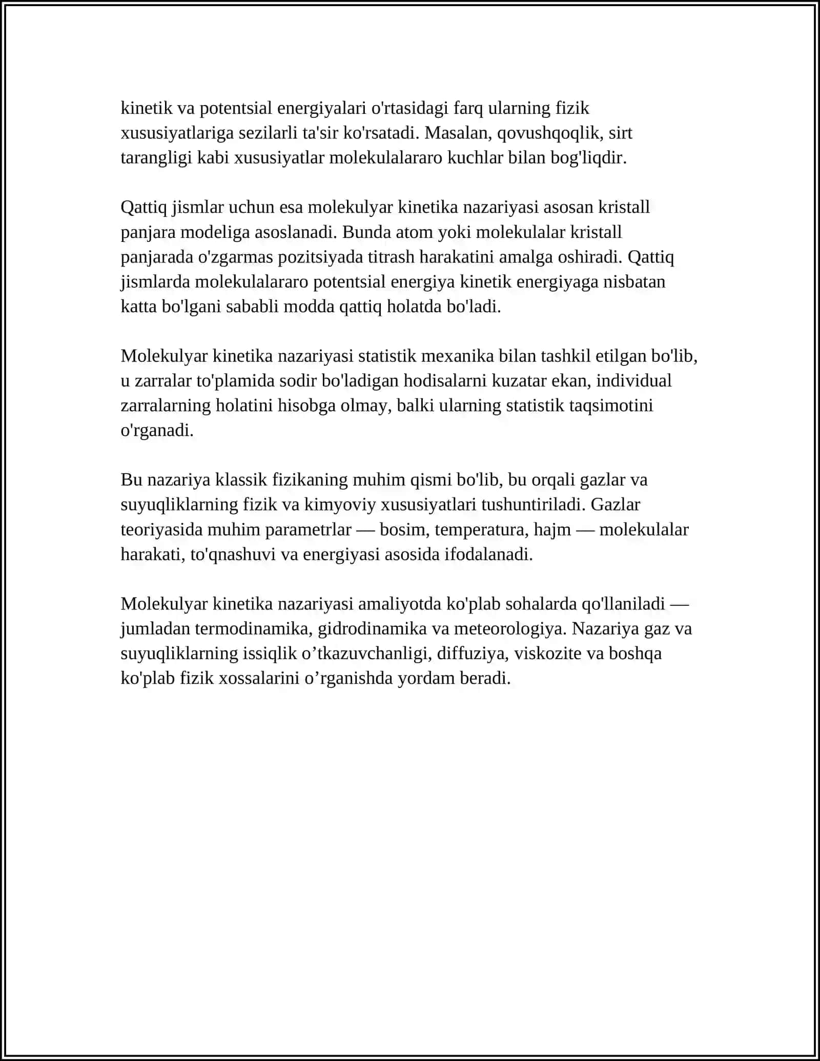 MOLEKULYAR FIZIKA 4