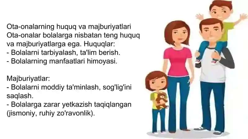 Oilaning huquqiy asoslari 4