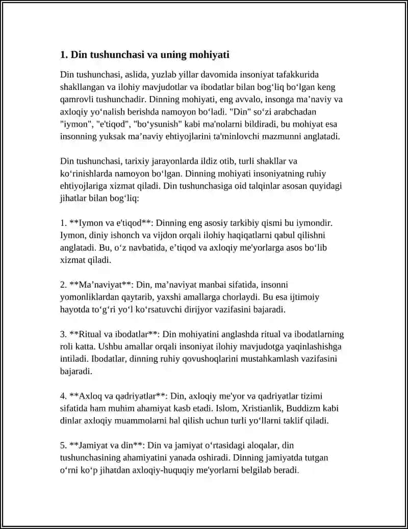 Din Tushunchasi 4