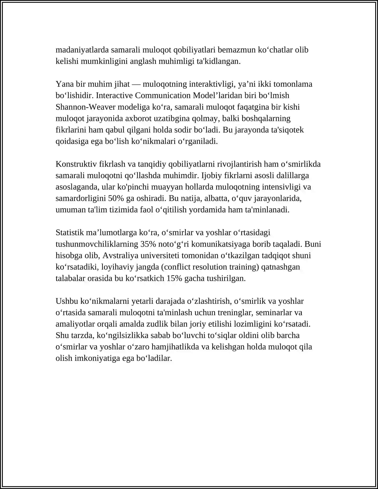 OʻSMIRLIK VA YOSHLIK DAVRIDA MULOQOT 4