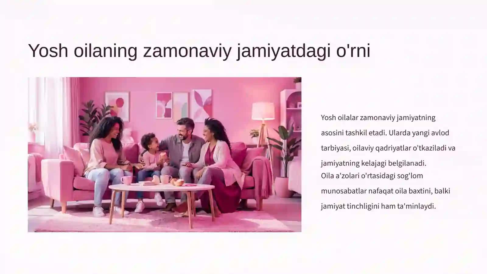 Yosh oilada uzar omonosabatlarning o‘ziga xosligi 4