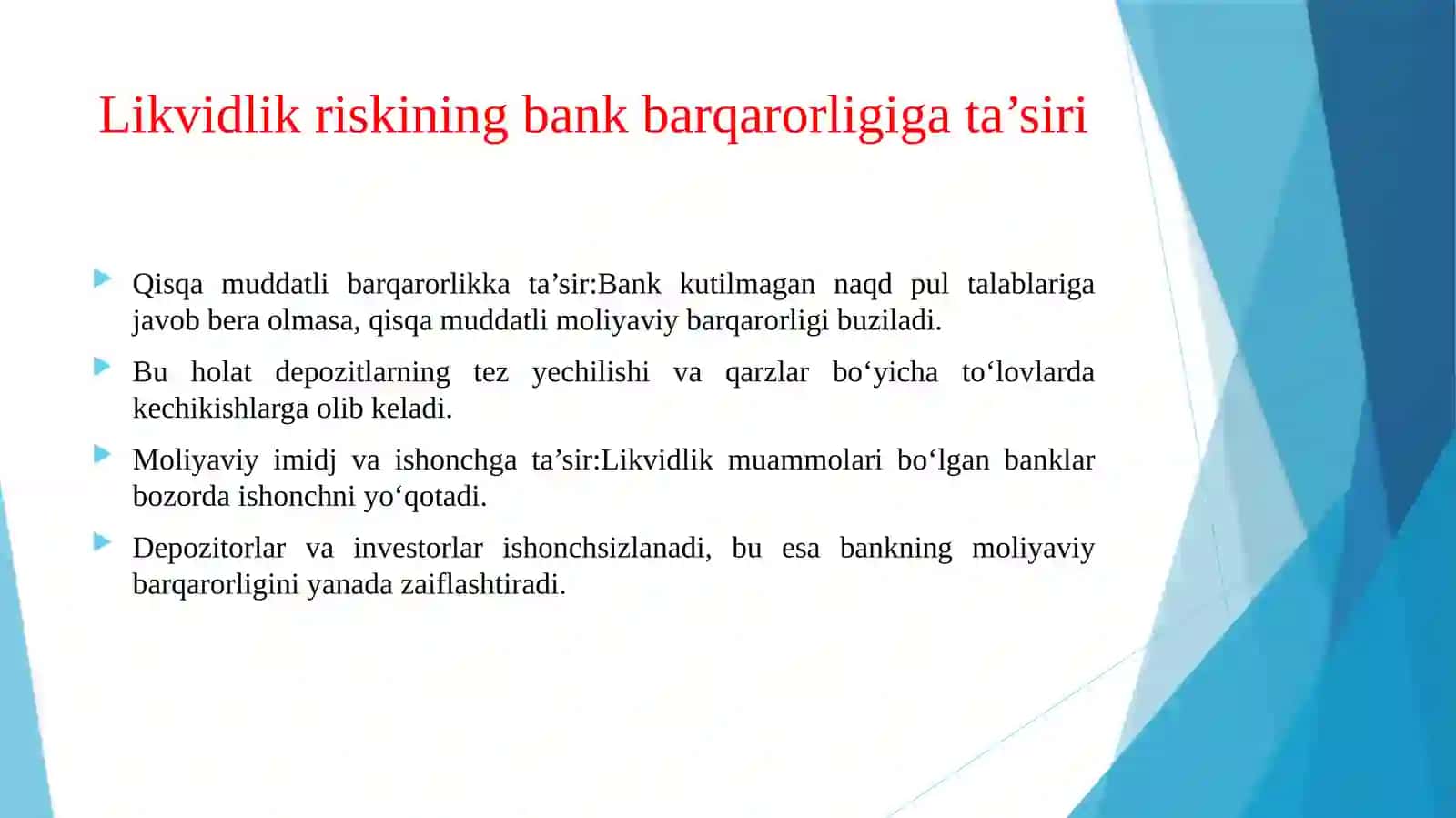 Likvidlik riskining bank barqarorligiga ta’siri 4