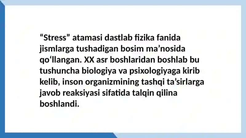 Stress va uning bosqichlari 4